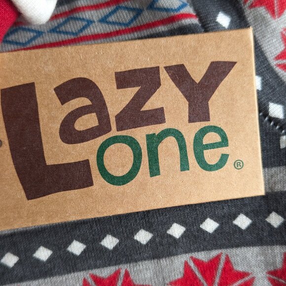 NWT LAZY ONE Dog pjs, doggy pyjamas size L moose print onsie - Picture 7 of 8